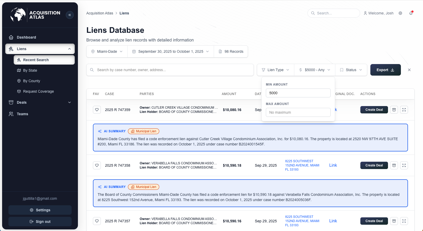 Advanced Search Filters